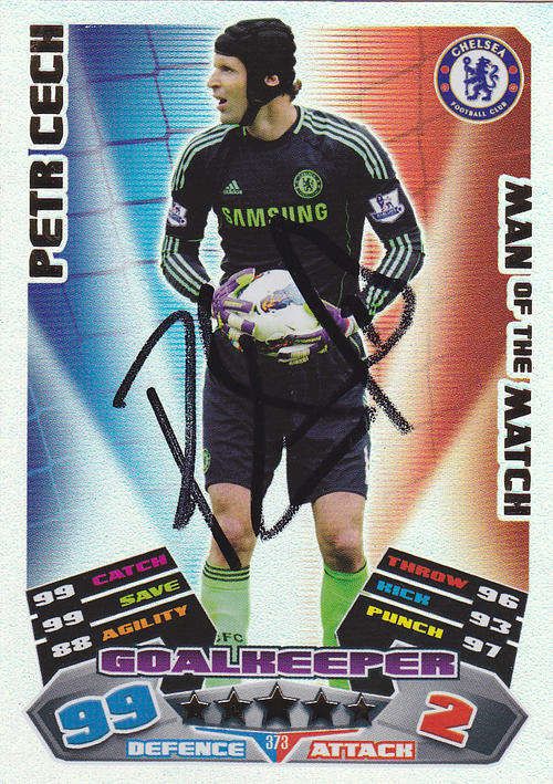 Petr Cech hand signed trading card