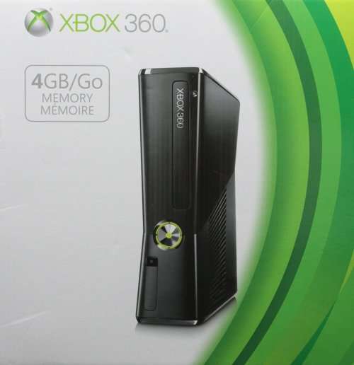 Xbox 360 slim (black) with Controller