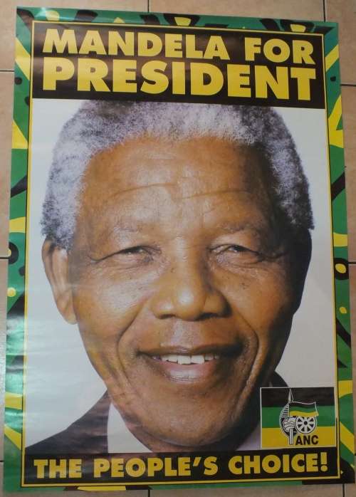 ORIGINAL MANDELA 1994 ANC ELECTION POSTER - MINT CONDITION