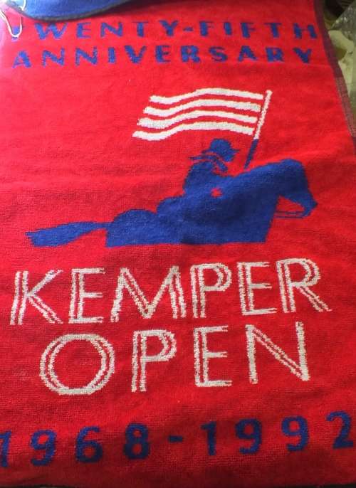 Unused (new) 25th Anniversary of USA Kemper Open in Washington DC Golf Towel