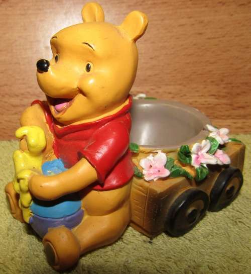 Winnie the Pooh Resin Egg Cup Figurines - Set of Four