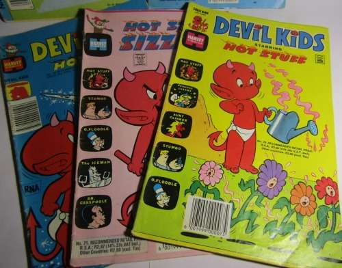 Hot Stuff Comics (1 From the 80s and 4 from the 90s)