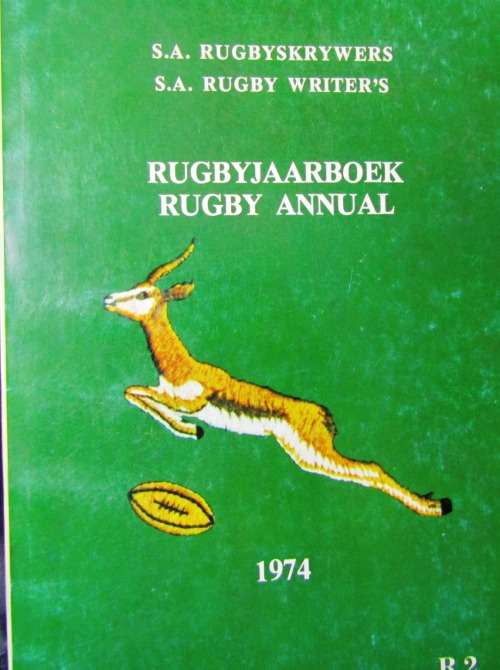 SOUTH AFRICAN RUGBY ANNUAL BOOK/JAAR BOEK 1974