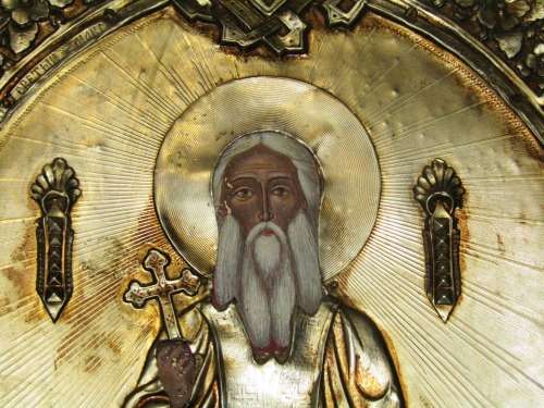 Exquisite Russian Orthodox Metalware Icon - Was Bought in Moscow as a Vintage Piece in Late 90s