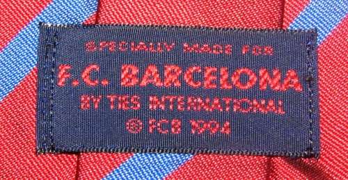 BARCELONA FOOTBALL CLUB  TIE (SPAIN) DATES FROM 1994  Beautiful Collector`s Tie