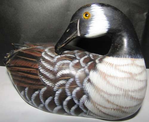 4 Beautiful Colourful Wooden Ducks - Handcrafted -Will Look Good in any Display - One bid for All 4