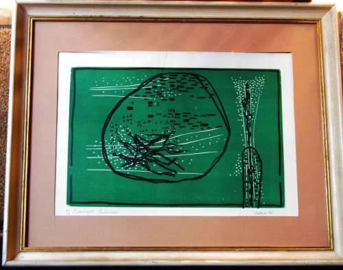 Walter Battiss-Excellent Limited Edition (60/75) Signed and Numbered Lithograph- Investment Art 1951