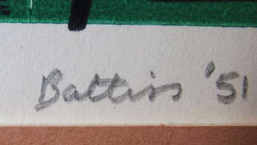 Walter Battiss-Excellent Limited Edition (60/75) Signed and Numbered Lithograph- Investment Art 1951