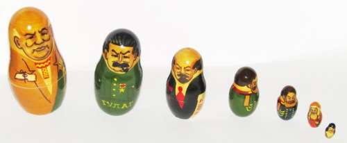 Russian Leaders 10 Piece Nesting Dolls - Made in Russia - Not a Chinese Copy- See Photos