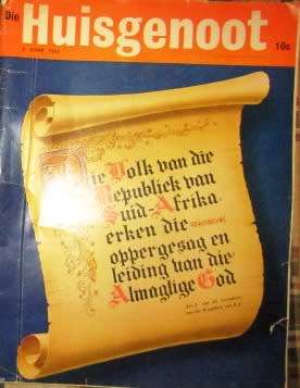 Die Huisgenoot 2 Junie 1961 First Publication after Becoming a Republic   Historic Photos Included