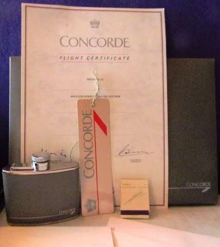 Concorde Memorabilia-All from a Flight on British Concorde Plane-Extremely Rare to find on BobShop