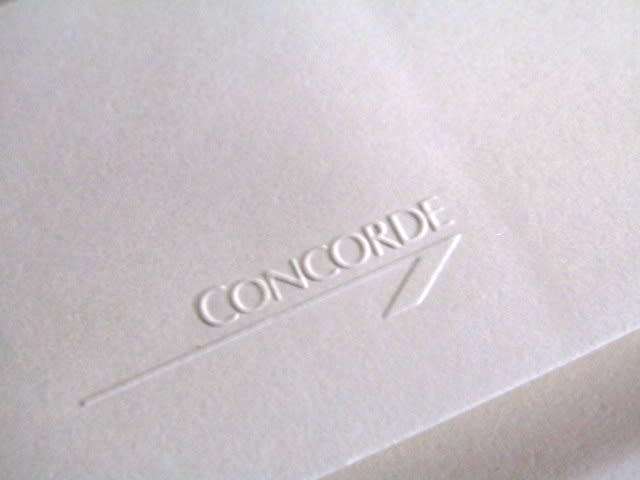 Concorde Memorabilia-All from a Flight on British Concorde Plane-Extremely Rare to find on BobShop