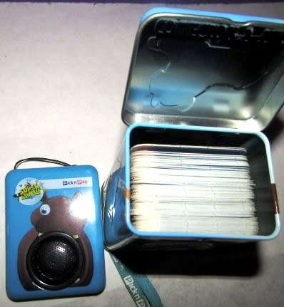 Super Animals 108 Cards in Collectible Tin With Super Card Reader -Scan Bar Codes for Sounds