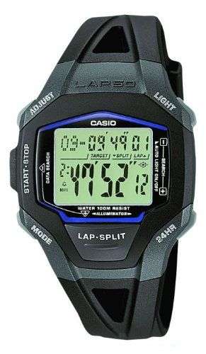 Casio Marathon Simulator, 50 Lap Memory, 2 Timers, EL Backlight (with Auto Light) - New