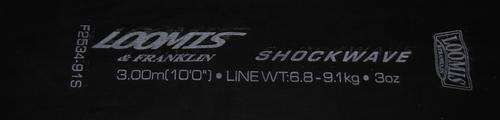 Loomis & Franklin Shockwave 10' 2Pc Surf spinning rod and bag