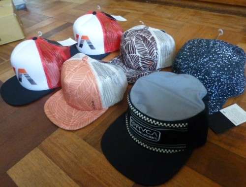 (NEW) Bulk lot 6 RVCA Caps (shop clearance sale)