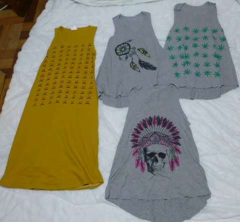 Bulk lot 3 ladies vests and 1 dress (new)