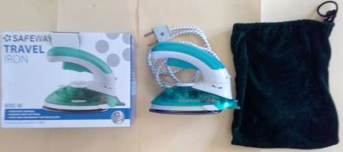 Safeway Travel Iron 800W in original box with bag - in good condition