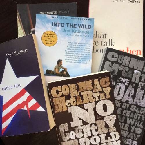 Novel Pack, 6 mixed titles  *Bret Easton Ellis, Cormac McCarthy, Into The Wild*