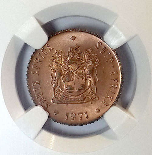 1971 ## NGC MS66RB ## 1/2c (Half Cent) ## Highest Grade