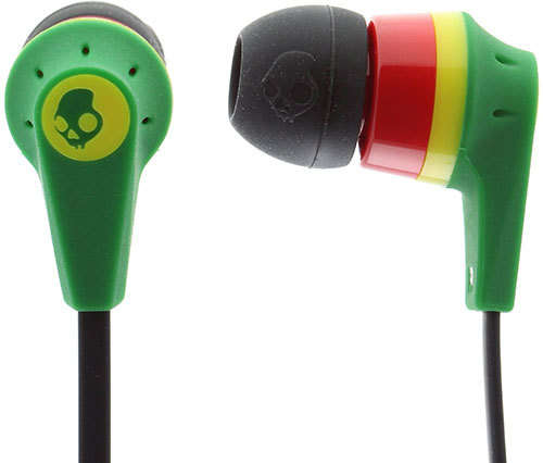 Skullcandy Ink'd 2.0 In-Ear Headphones with In-Line Microphone (Rasta)
