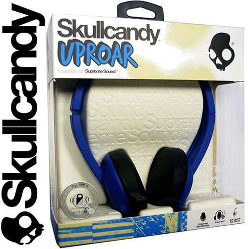 SKULLCANDY Uproar Headphones On-Ear with TapTech - Royal Blue
