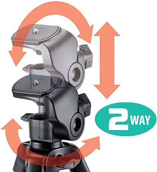 Velbon EX-Mini Aluminum Tabletop Tripod with 2-Way Pan/Tilt Head