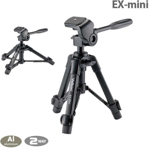 Velbon EX-Mini Aluminum Tabletop Tripod with 2-Way Pan/Tilt Head