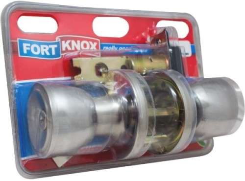 Fort Knox Entrance Lockset Satin Steel
