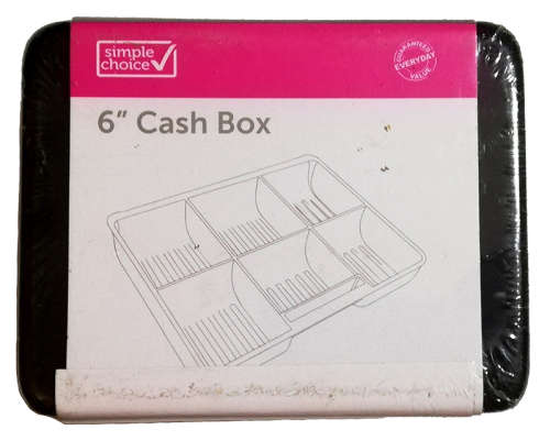 Simple Choice 6-Inch Petty Cash Lock Box