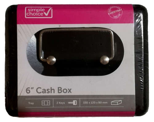 Simple Choice 6-Inch Petty Cash Lock Box