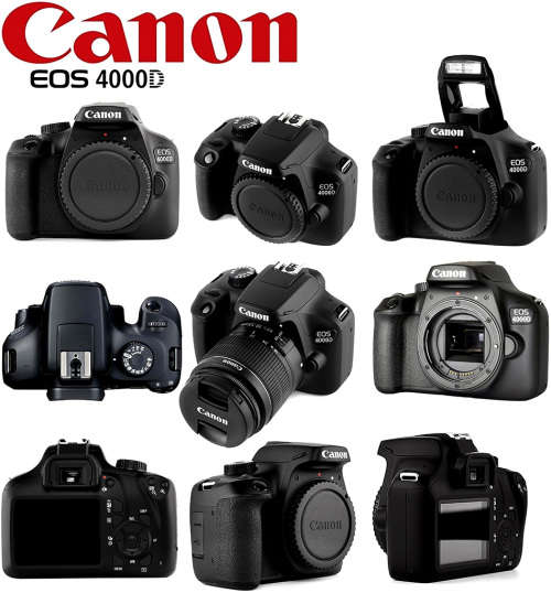 Canon EOS 4000D Digital SLR Camera Starter Bundle - New No Box