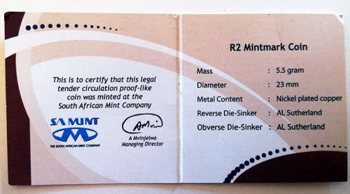 Oom Paul 2009 R2 Combo Deal: Original SA Mint CW issued R2 and a MS66 NGC Graded Coin