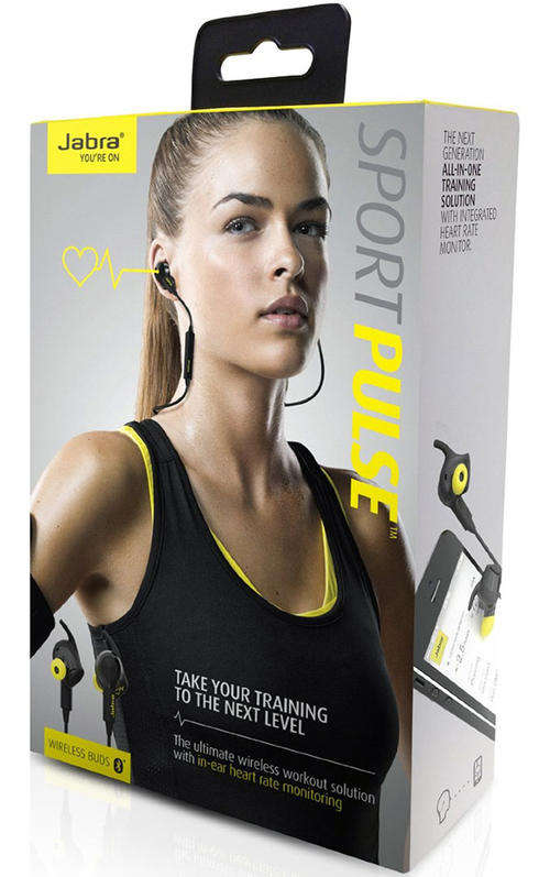 Jabra SPORT PULSE Wireless Bluetooth Stereo Earbuds with Built-In Heart Rate Monitor