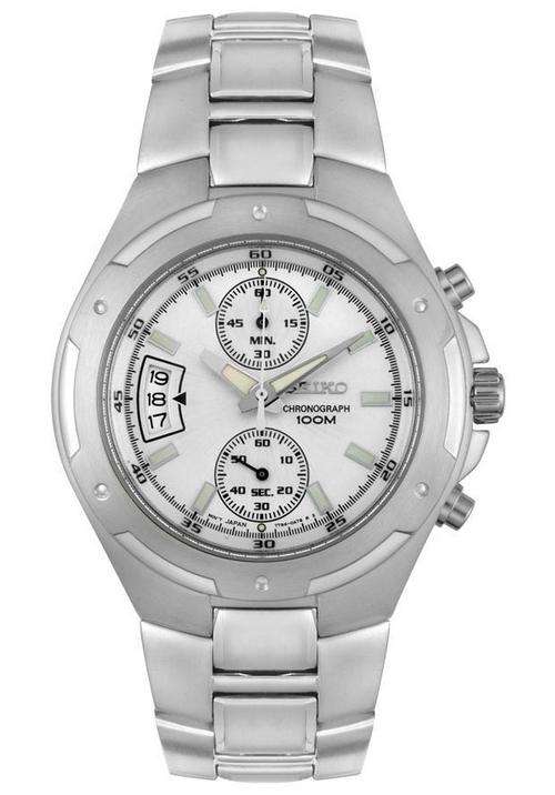 Stylish Seiko Men's Chronograph Stainless Steel Watch!! Brand New!!