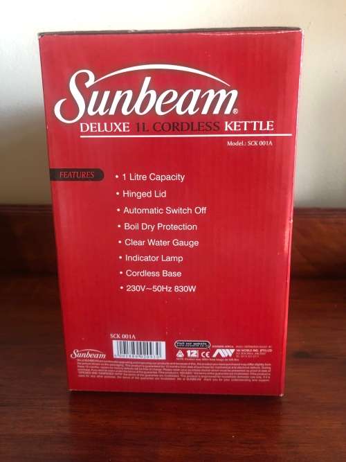 BRAND NEW Sunbeam Deluxe 1L Cordless Kettle