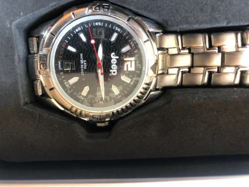 **BRAND NEW** JEEP MENS UNITED STATES 3H QUARTZ WORN RUGGED LOOK WATCH