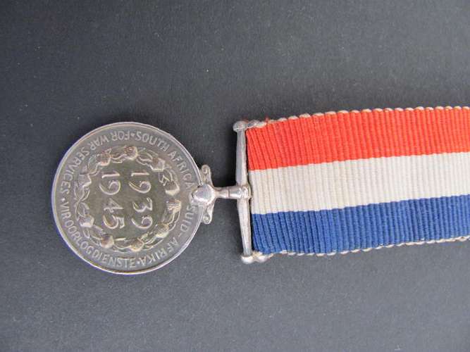 Miniature WW2 SA Voluntary Service Medal 1939-1945