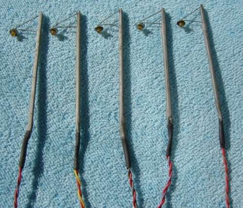 HO gauge Scratched Build Street/Station Lamps x 5