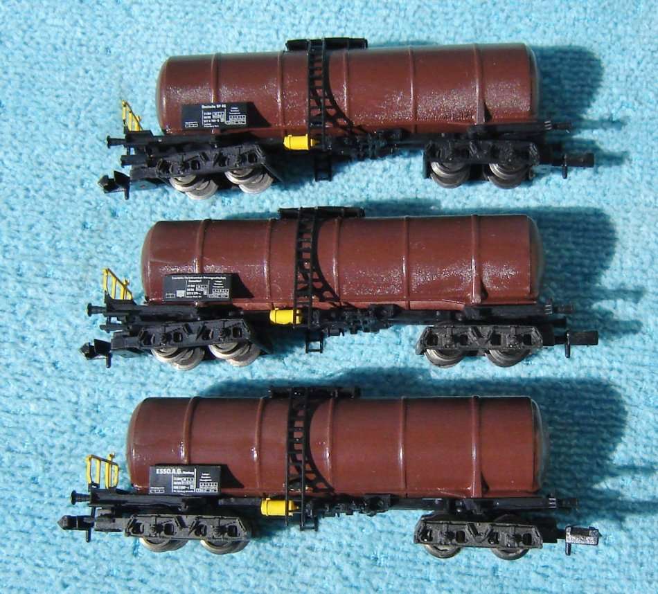 Fleischmann N Gauge 3 Tank Wagons