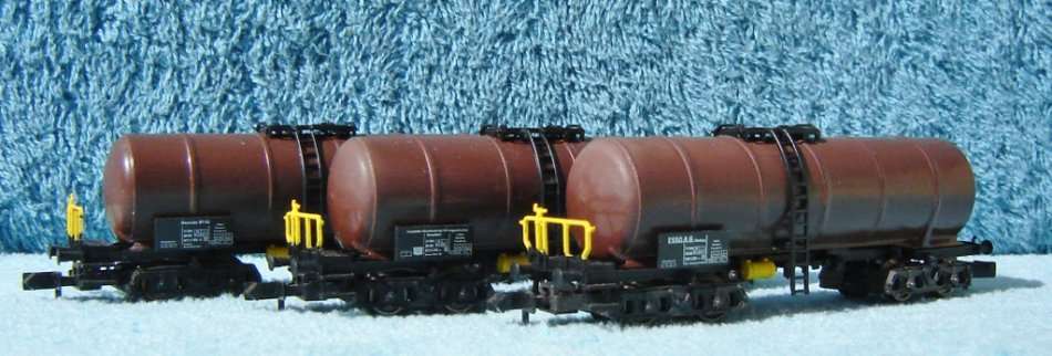 Fleischmann N Gauge 3 Tank Wagons