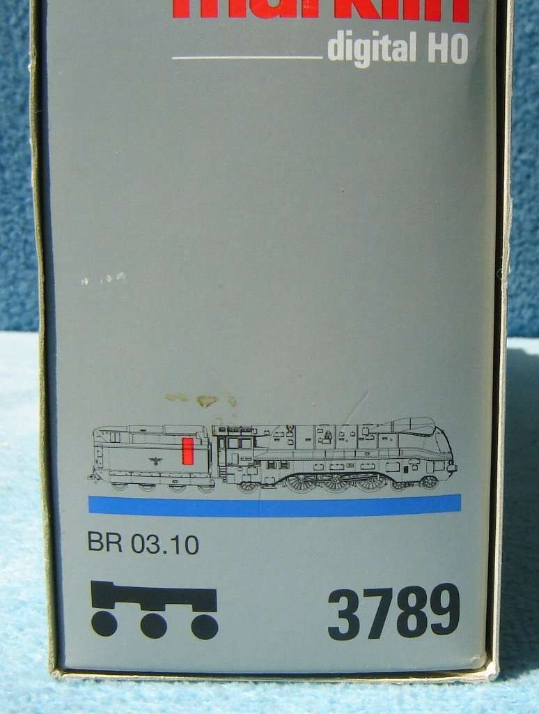 Marklin HO gauge BR03 Streamline Steam Locomotive No. 3789 - Digital