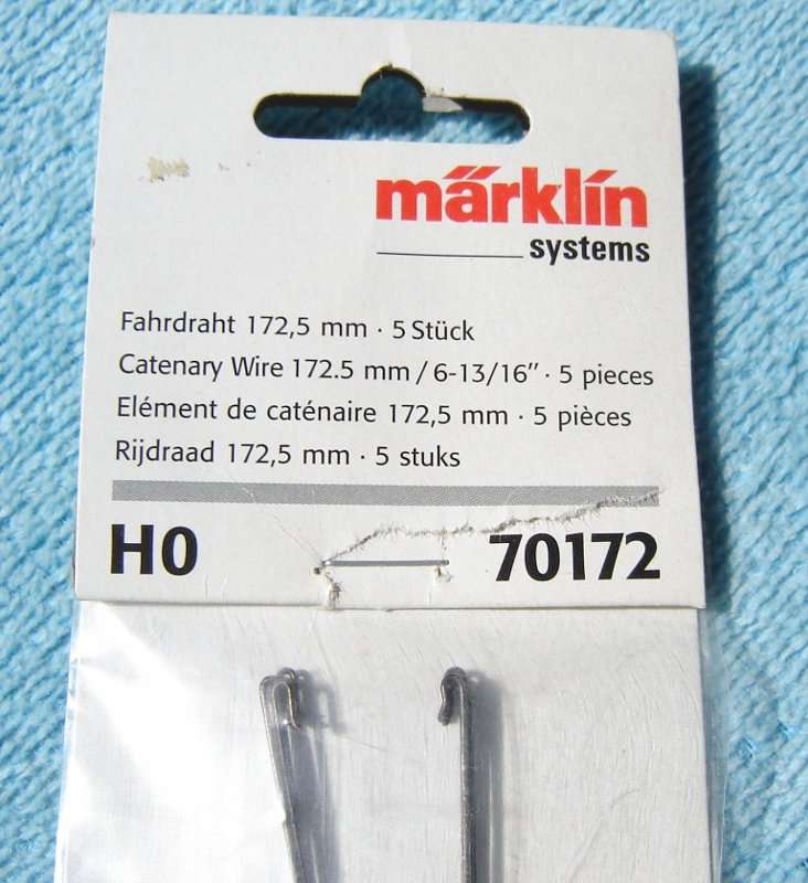 Marklin HO gauge Catenary Wire - 5 pieces No. 70172