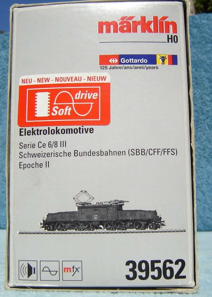 Marklin HO gauge Electric Locomotive No. 39562 - Mfx with Sound