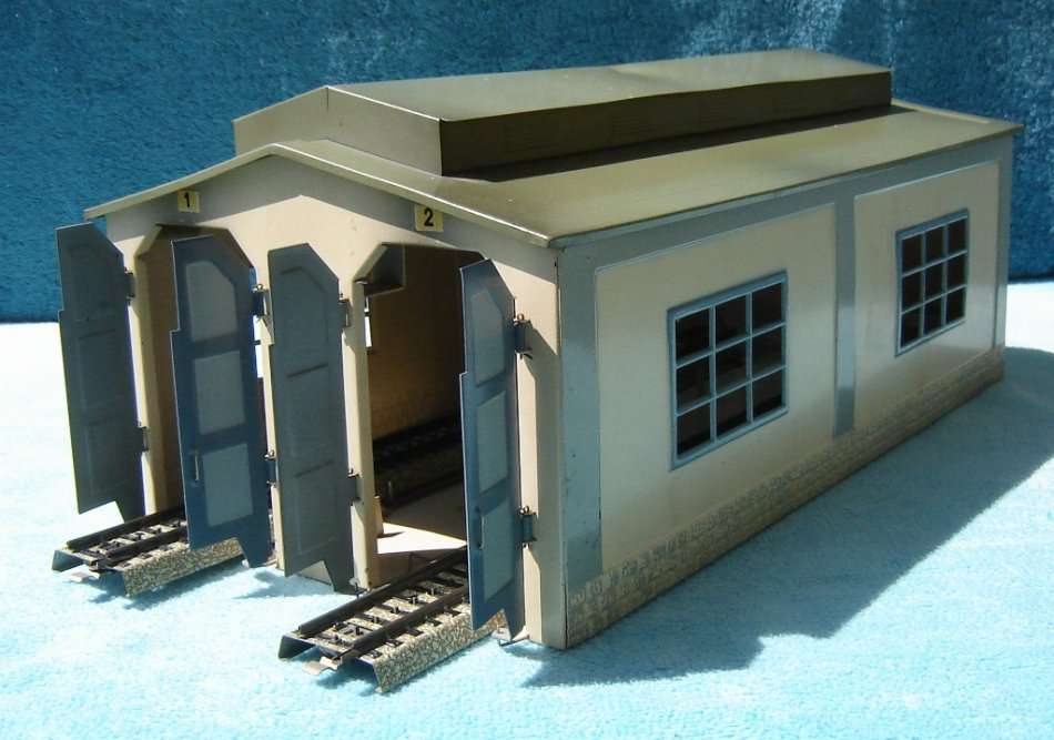 Marklin HO gauge Rare Metal 2 Stall Engine Shed No. 7029