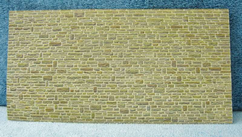 Faller HO gauge Embossed Card Wall Section No. 5520/6