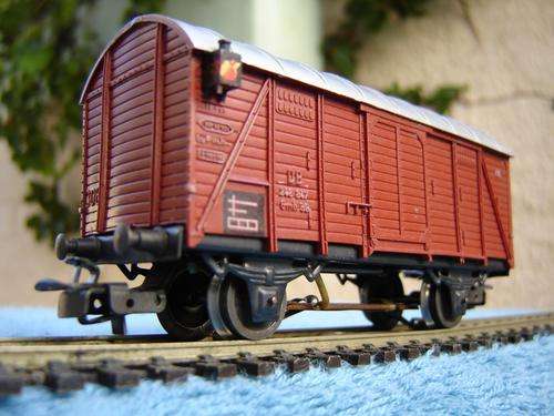 Marklin HO gauge Box wagon with tail lights No. 4506