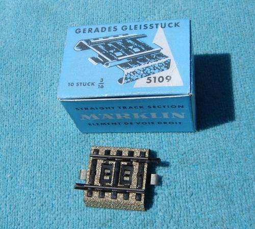 Marklin HO gauge Straight Make-up sections No. 5109 - 10 Track pieces