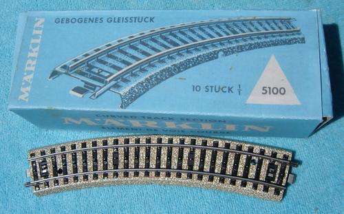 Marklin HO gauge M-track Curved Track No. 5100 - 10 Track pieces