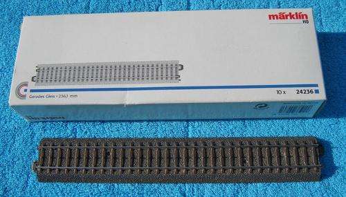 Marklin HO gauge C-Track Straight No. 24236 - 10 track pieces